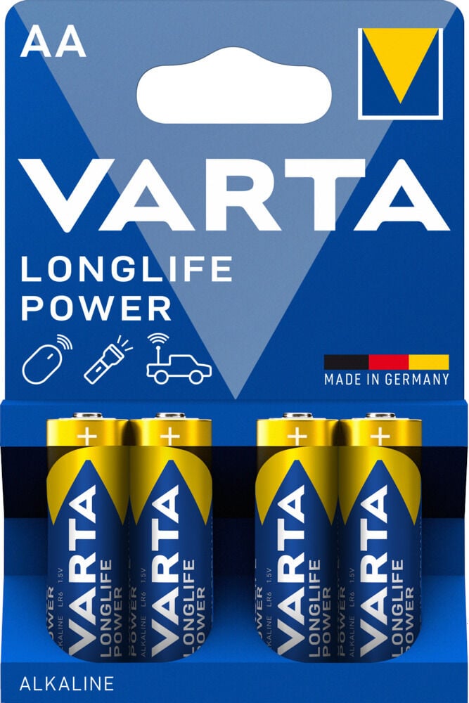 Varta AA - Batterij - 4 Stuks Varta AA - Batterij - 4 Stuks