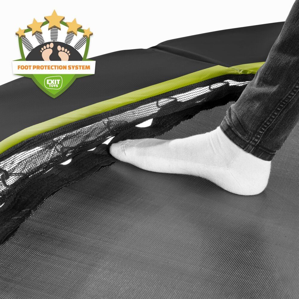 EXIT Silhouette inground - Trampoline - Zwart - 20x1x1 cm - 244 cm