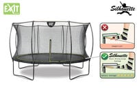 EXIT Silhouette - Trampoline - Zwart - 427 cm