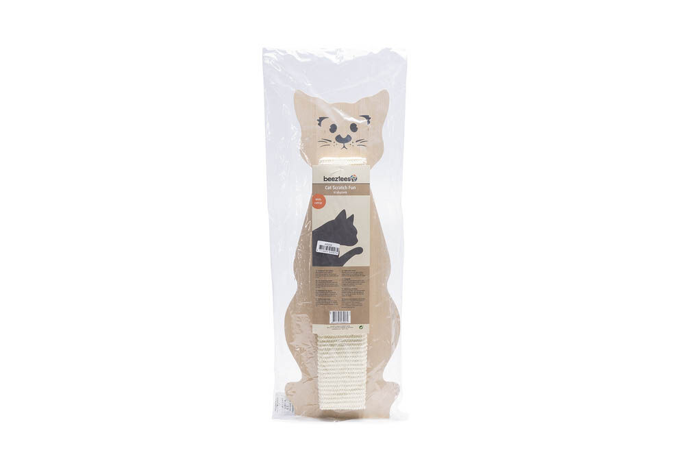 Beeztees Jabo Poesmodel - Krabplank - Wit - 1x59x1 cm