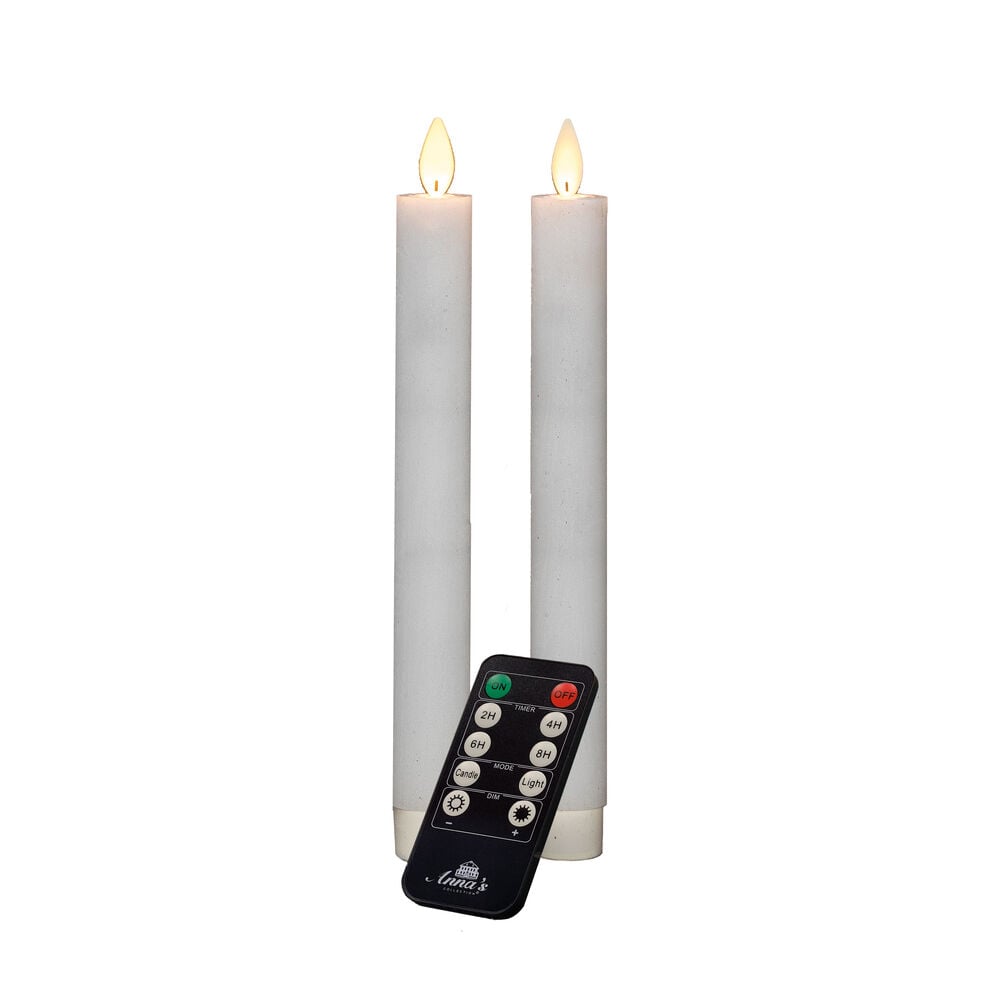 Anna's Collection - LED Dinerkaars - Met afstandsbediening - 26.5 cm - Wit Anna's Collection - LED Dinerkaars - Met afstandsbediening - 26.5 cm - Wit