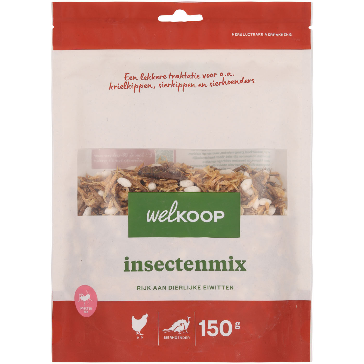 Welkoop Insectenmix - Kippensnack - 150 Gram Welkoop Insectenmix - Kippensnack - 150 Gram