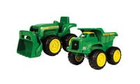 Britains John Deere zandbak kiepwagen & tractor  - Tractoren