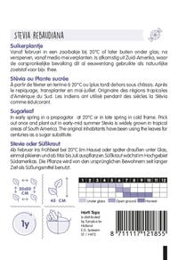 Hortitops Stevia stevia rebaudiana Suikerplantje - Kruidenzaden
