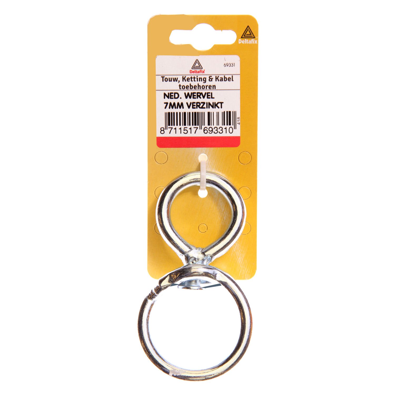 Deltafix 8x8mm - Nederlandse wervel - Verzinkt - 0.8 cm Deltafix 8x8mm - Nederlandse wervel - Verzinkt - 0.8 cm