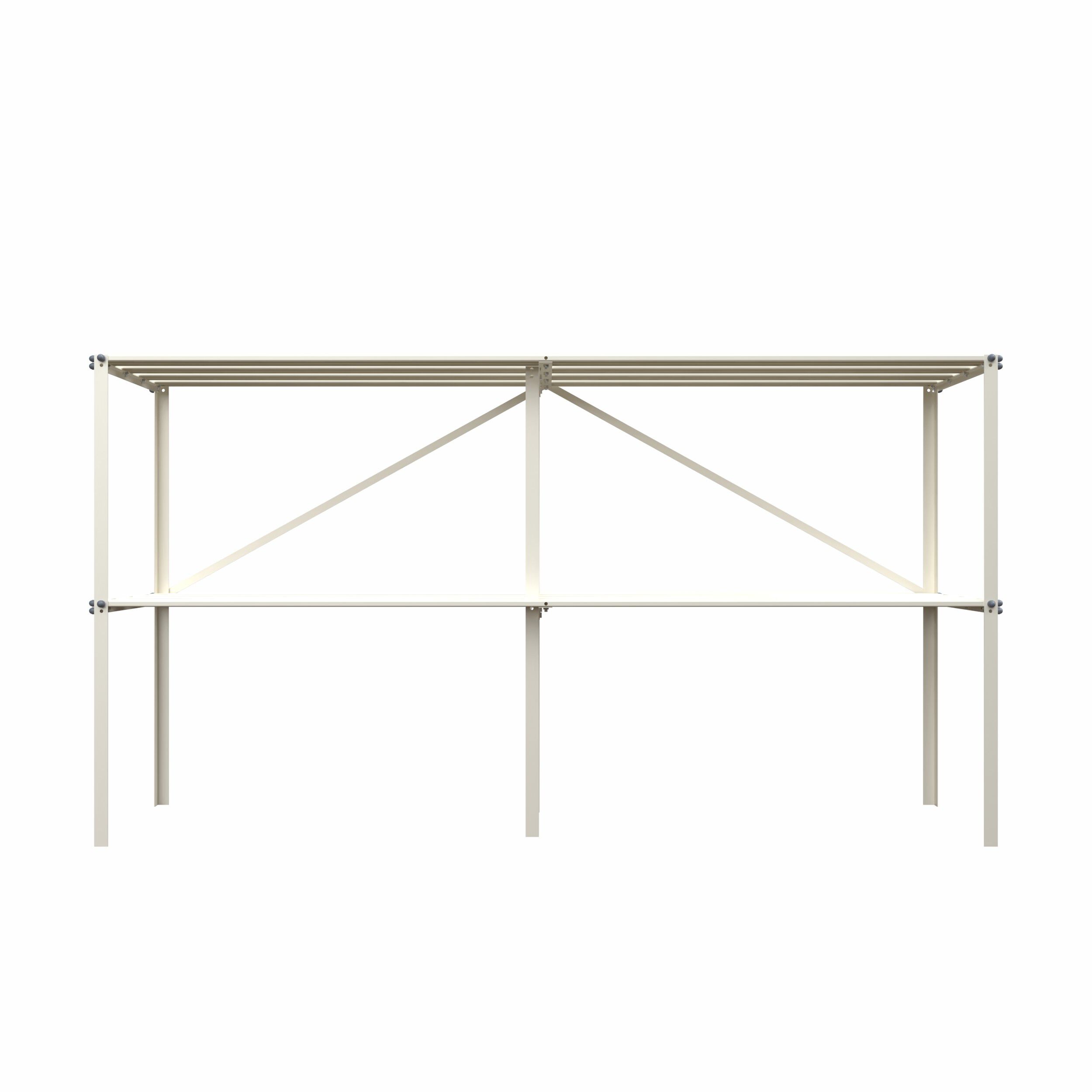 Royal Well - Kweektafel - Wit - 90x185x45 cm Royal Well - Kweektafel - Wit - 90x185x45 cm