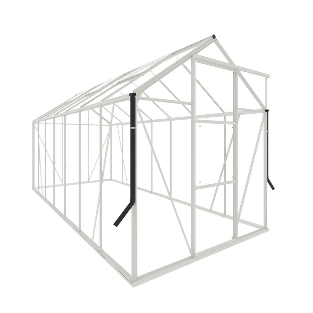 Royal Well Kate V - Tuinkas - Wit - 217x192x436 cm - Veiligheidsglas