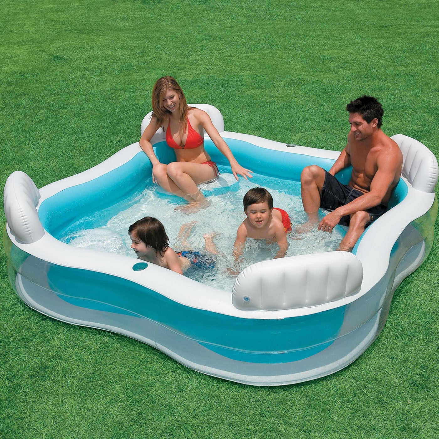 Intex Familie- en loungebad - Zwembaden - Blauw - 40.6x229229x66 cm