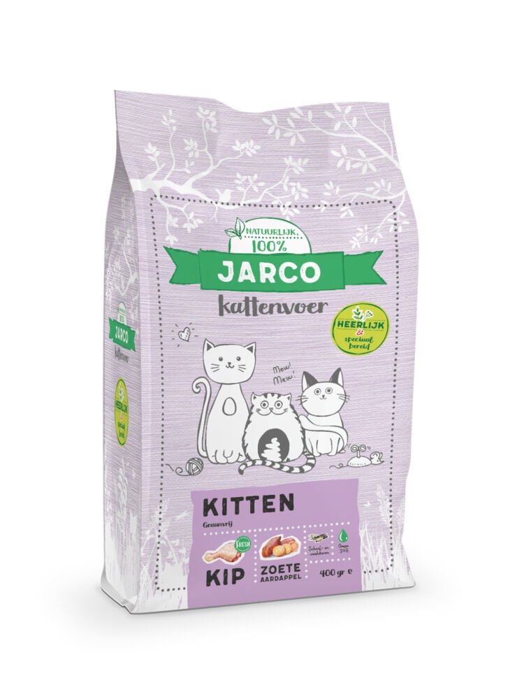 Jarco Kitten - Kattenvoer - 2 Kilogram - kip Jarco Kitten - Kattenvoer - 2 Kilogram - kip