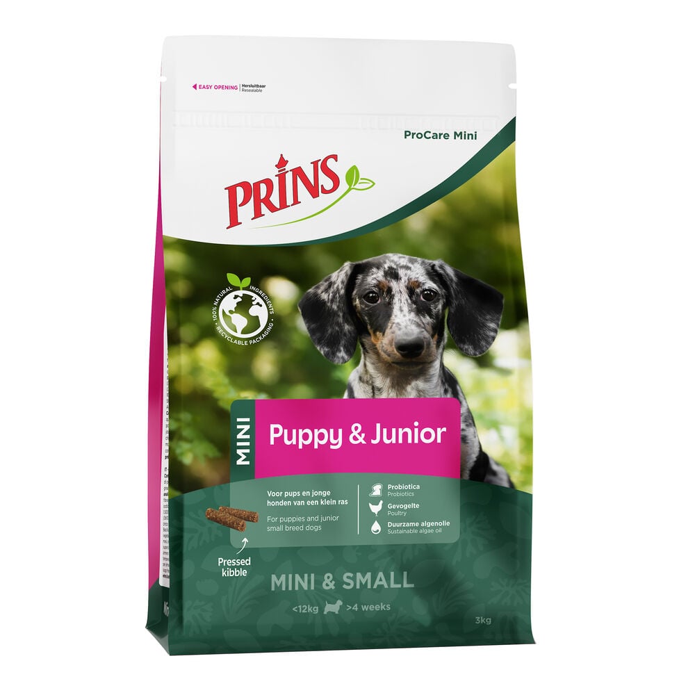 Prins ProCare Mini Puppy & Junior Perfect Start - Hondenvoer - 3 Kilogram - gevogelte Prins ProCare Mini Puppy & Junior Perfect Start - Hondenvoer - 3 Kilogram - gevogelte