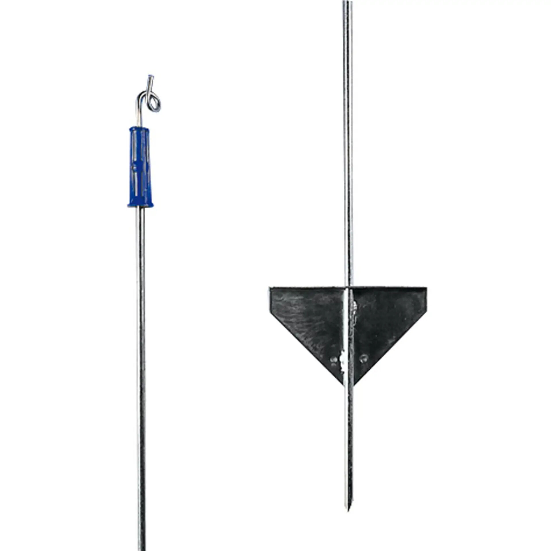 Gallagher - Metalen paal met Topisolator - 16 cm - 10 Stuks - Grijs - 111 cm - 88 cm