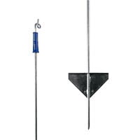 Gallagher - Metalen paal met Topisolator - 16 cm - 10 Stuks - Grijs - 111 cm - 88 cm