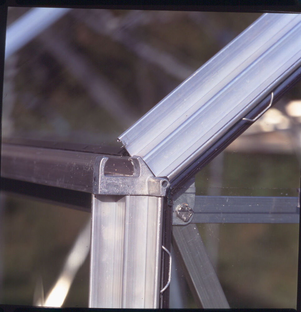 Halls Magnum 128 - Tuinkas - Zilver - 258x257x384 cm - Veiligheidsglas