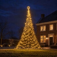 Fairybell Bal - Kerstboom Piek - 8 mm - 32 - Warm wit - 40 cm