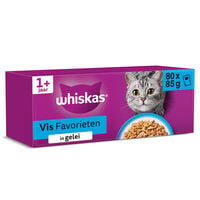 Whiskas in gelei - Kattenvoer - 12x85 gram - 6800 Gram