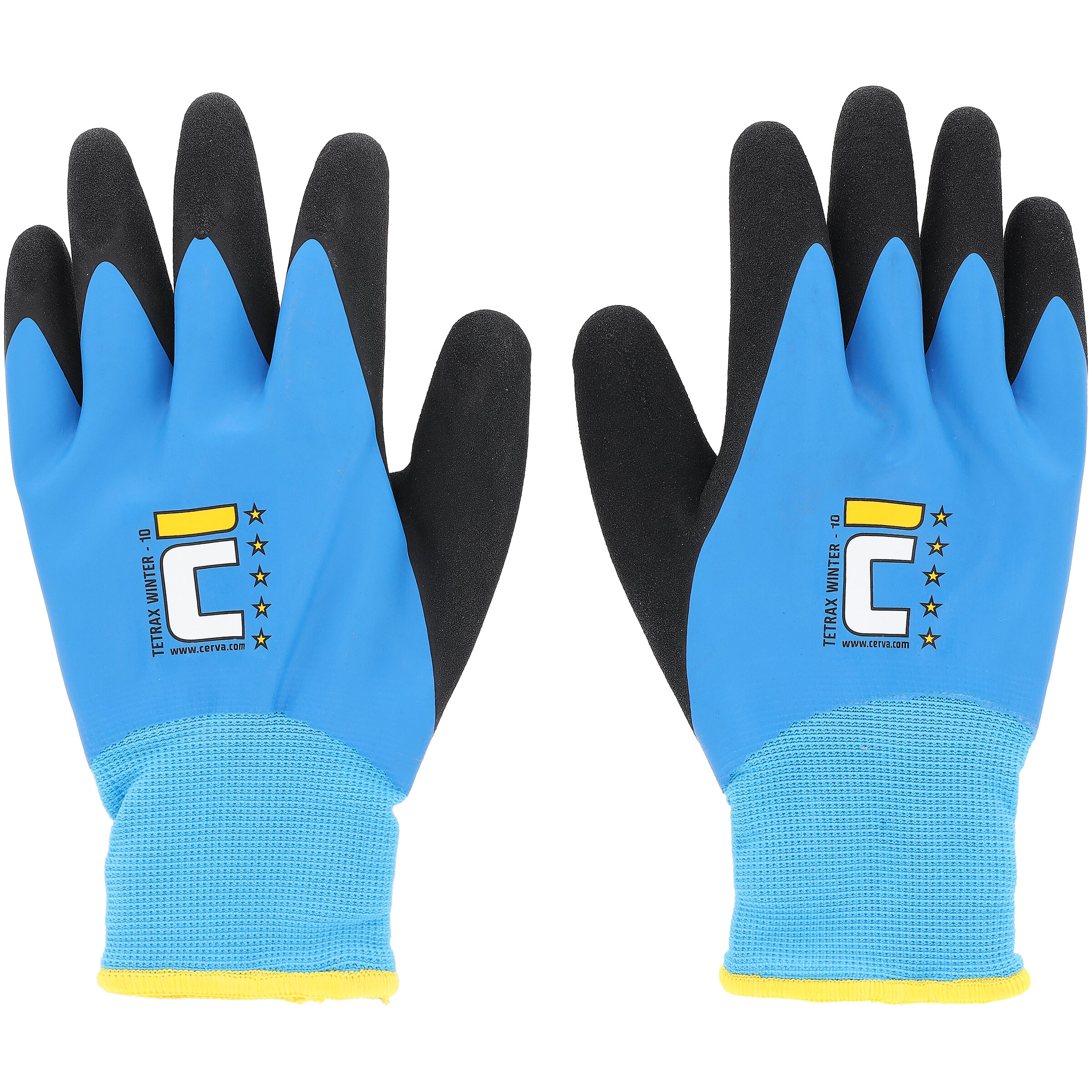 Cerva Palawan - Werkhandschoenen - blauw met zwarte coating - 10