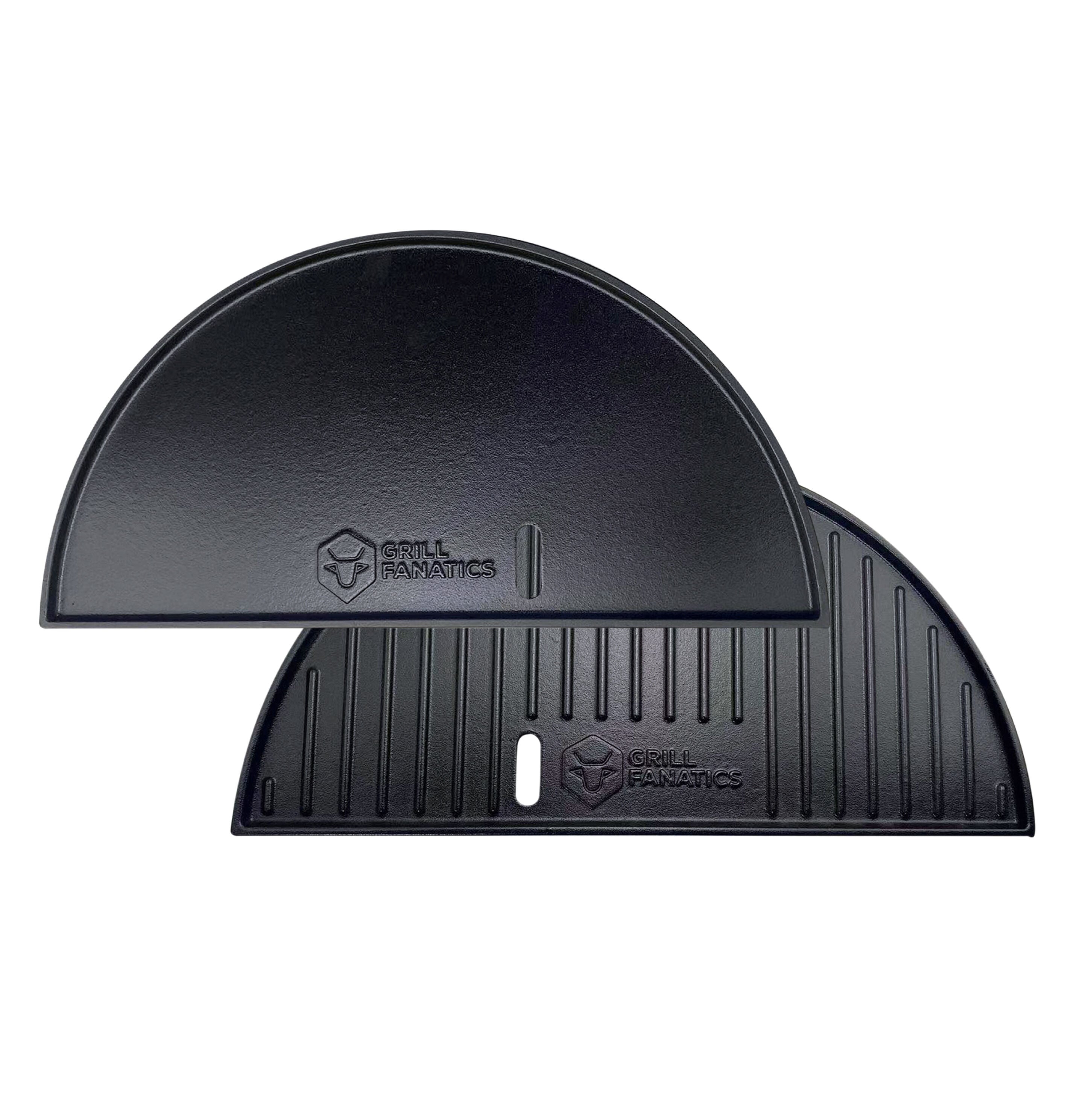 Grill Fanatics Half Moon 2in1 - Gietijzeren Grillplaat en Plancha