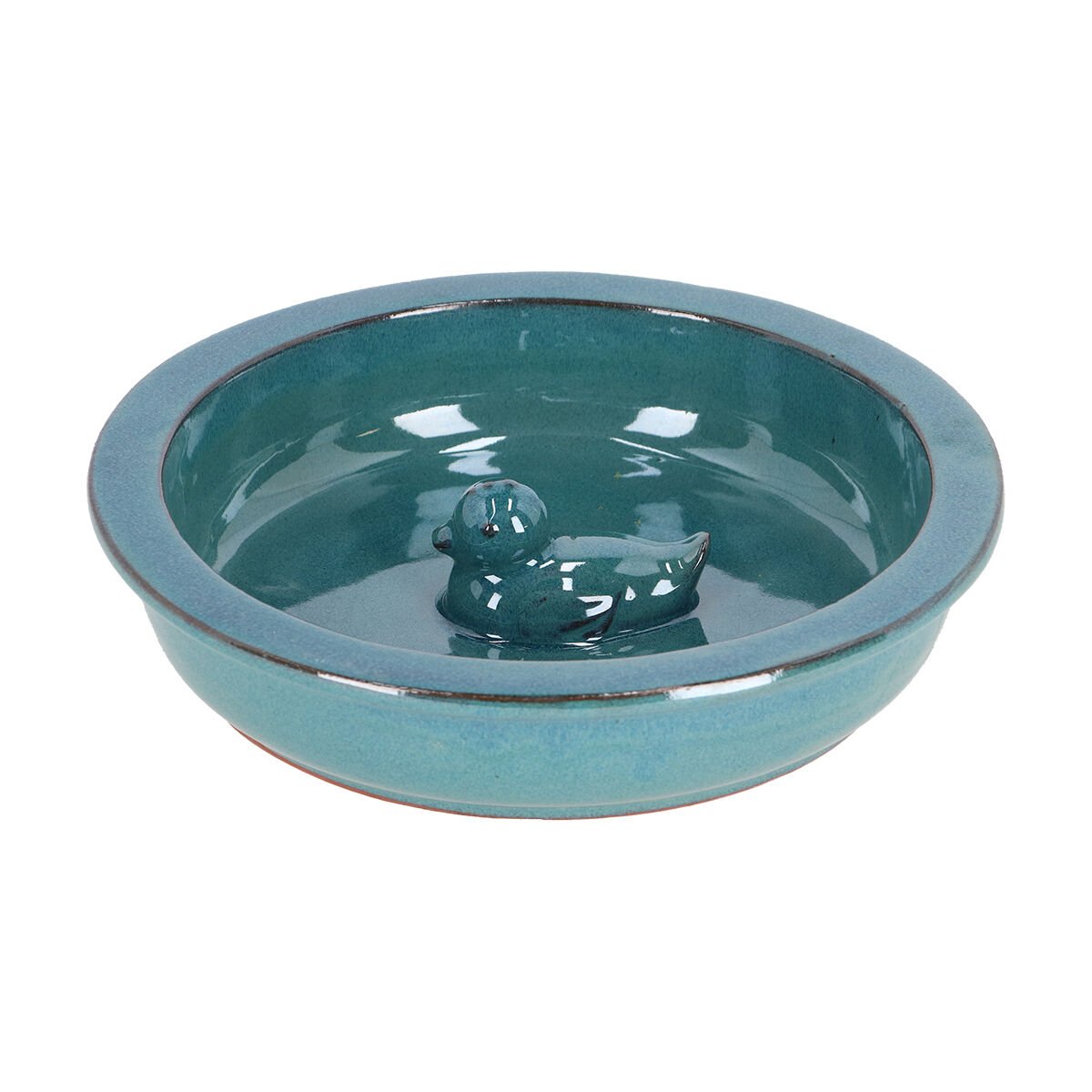Eend Waterschaal - Rond - Tuinvogels - Blauw - 5.8x27x27 cm