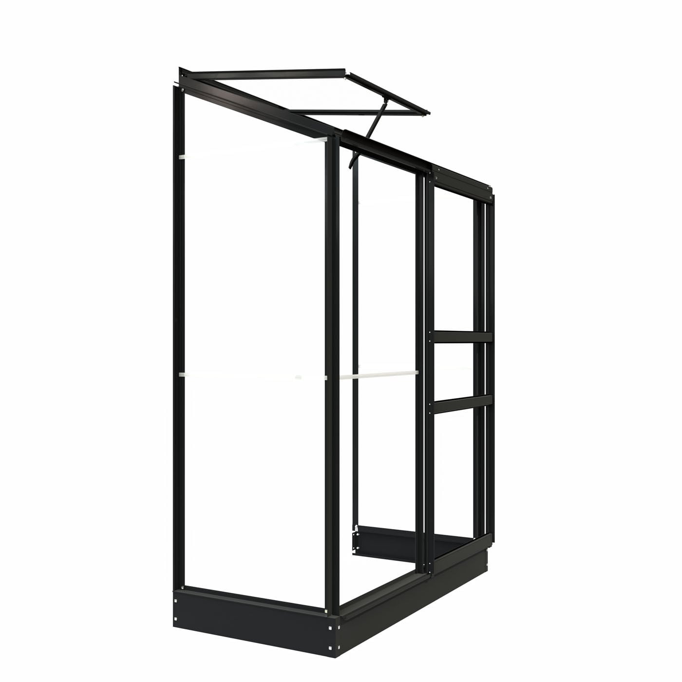 Royal Well Emma I - Muurkas - Zwart - 194x132x69 cm - Veiligheidsglas