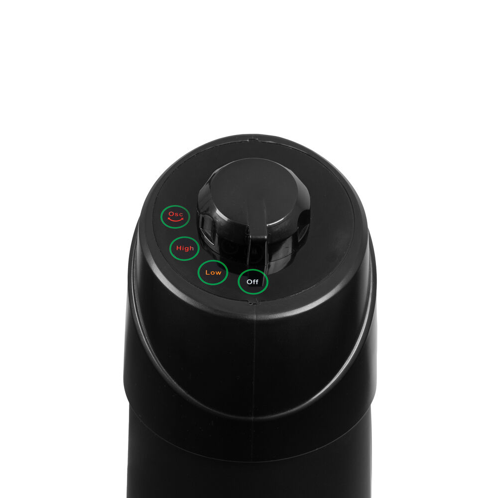 Eurom Q-Tower 1200 - Staande terrasverwarmer - Zwart - 1200 W