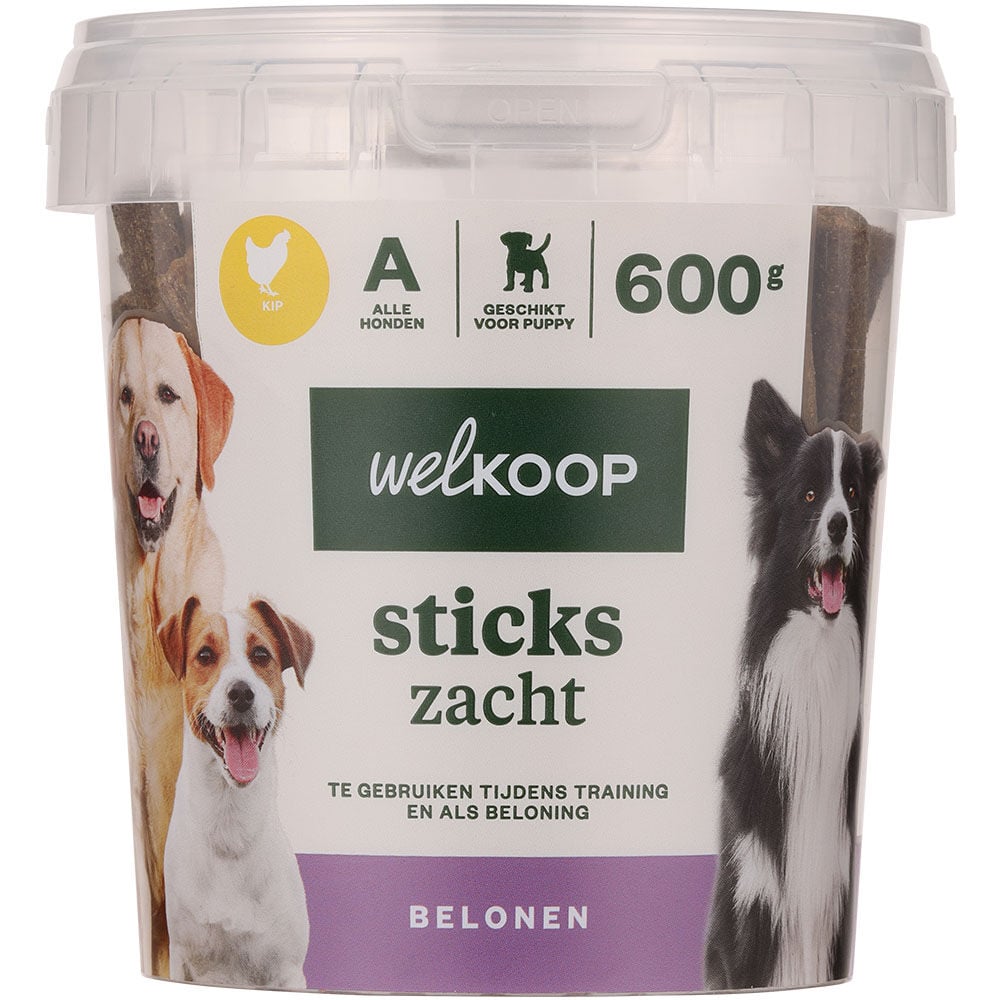 Welkoop - Sticks Zacht - 600 Gram - kip Welkoop - Sticks Zacht - 600 Gram - kip
