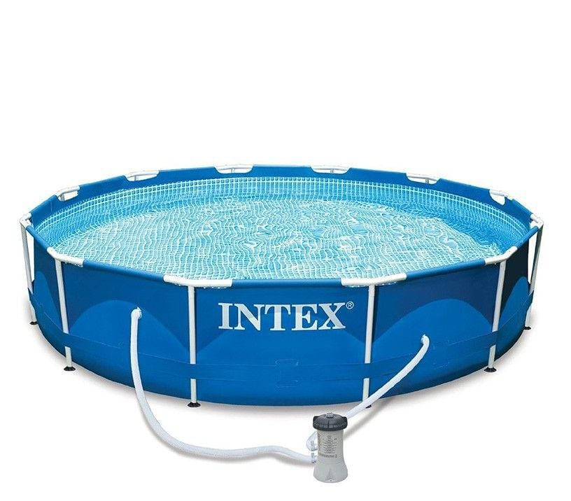 Intex Frame Pool - Zwembaden - Blauw - 6x366366x76 cm - 366 cm Intex Frame Pool - Zwembaden - Blauw - 6x366366x76 cm - 366 cm
