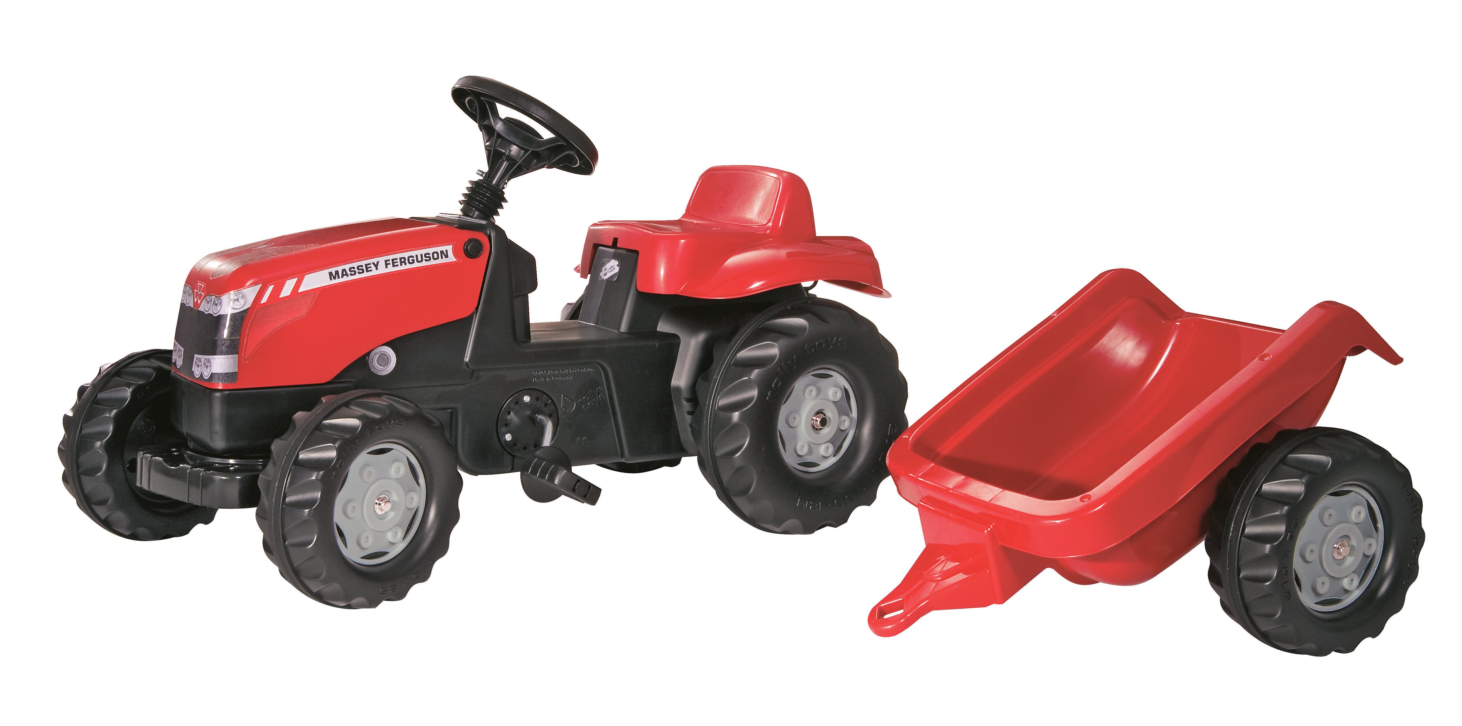 Rolly toys Kid Massey Ferguson + aanhanger - Tractoren
