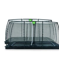 Exit Dynamic - Groundlevel trampoline - Zwart - 244x427 cm