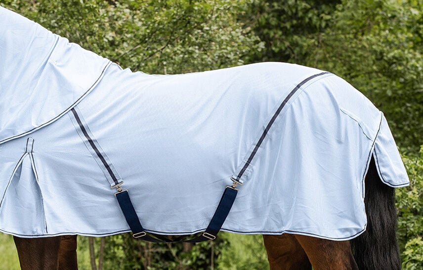 Waldhausen met Halsstuk - Vliegendeken - Zilver - 155/205