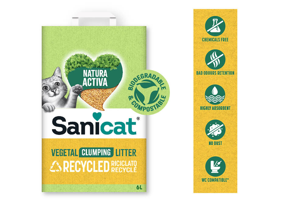 Sanicat 100% Corn Cob - Kattenbakvulling - Fijn - 6 Liter