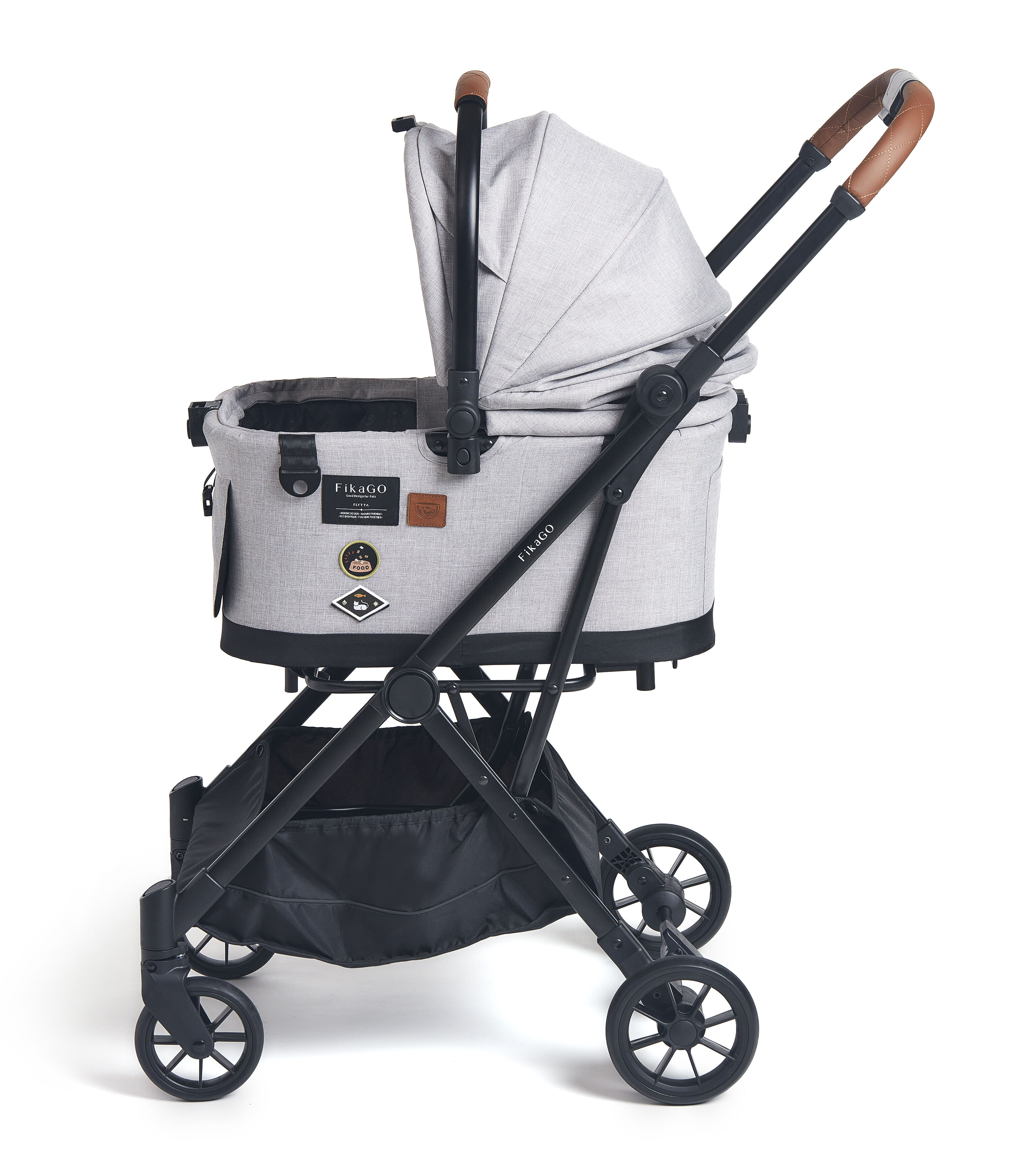 Fikago Flytta -tot 20 kg - Hondenbuggy - Huskey Grijs - 104x88x53 cm Fikago Flytta -tot 20 kg - Hondenbuggy - Huskey Grijs - 104x88x53 cm