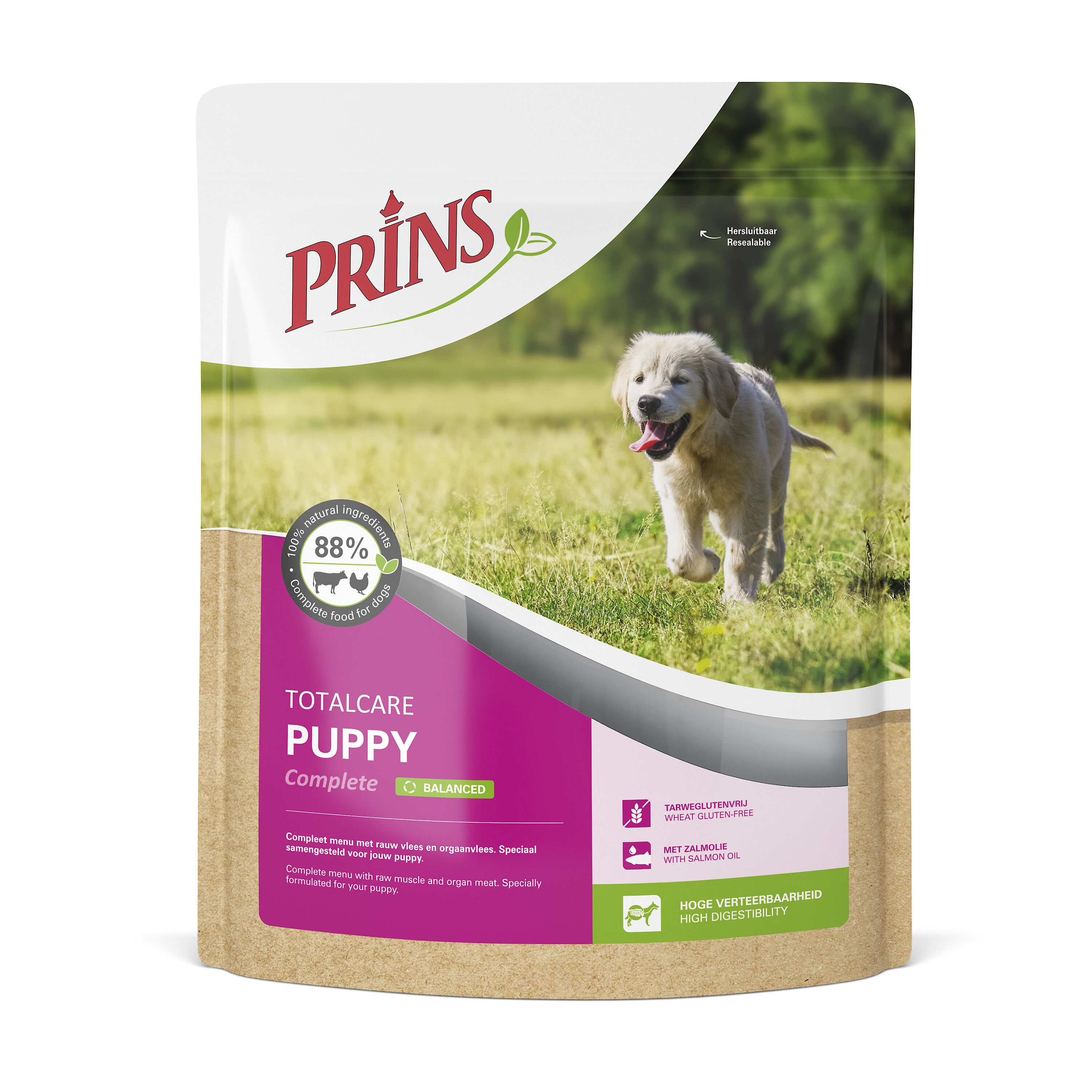 Prins TotalCare Super Active Complete - Hondenvoer - 10000 Gram - rund, kip Prins TotalCare Super Active Complete - Hondenvoer - 10000 Gram - rund, kip