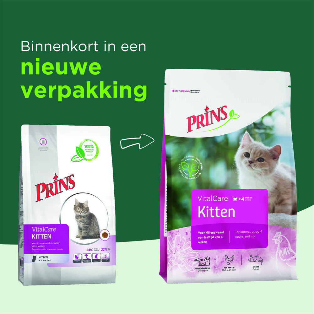 Prins VitalCare Kitten - Kattenvoer - 10 Kilogram - Gevogelte