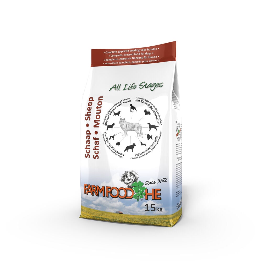 Farm Food HE Schaap Standaard - Hondenvoer - 15 Kilogram - Lam Farm Food HE Schaap Standaard - Hondenvoer - 15 Kilogram - Lam
