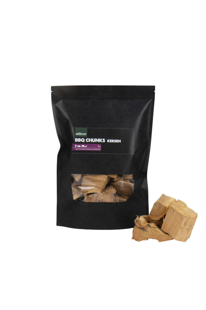 Welkoop Chunks Kers - Rookhout - 1 Kilogram - Kers Welkoop Chunks Kers - Rookhout - 1 Kilogram - Kers