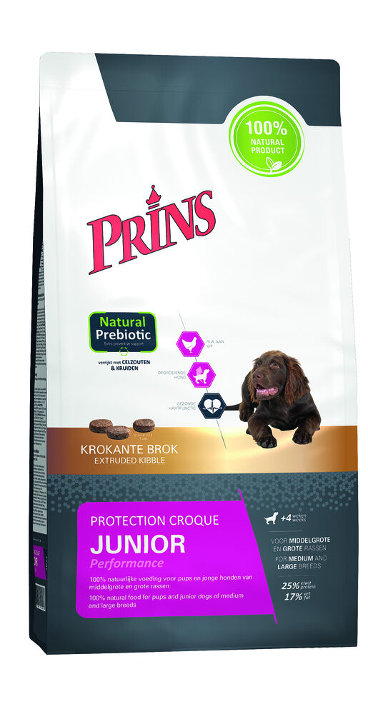 Prins Protection Croque Junior Performance - Hondenvoer - 10 Kilogram - kip