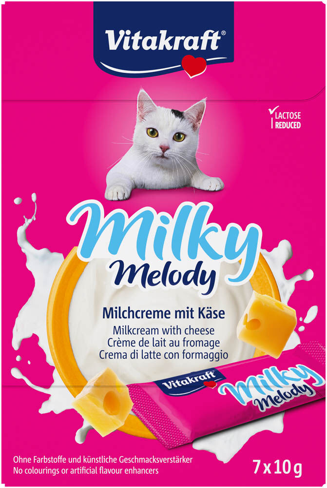 Vitakraft Milky Melody - Kattensnack - 70 Gram - kaas Vitakraft Milky Melody - Kattensnack - 70 Gram - kaas