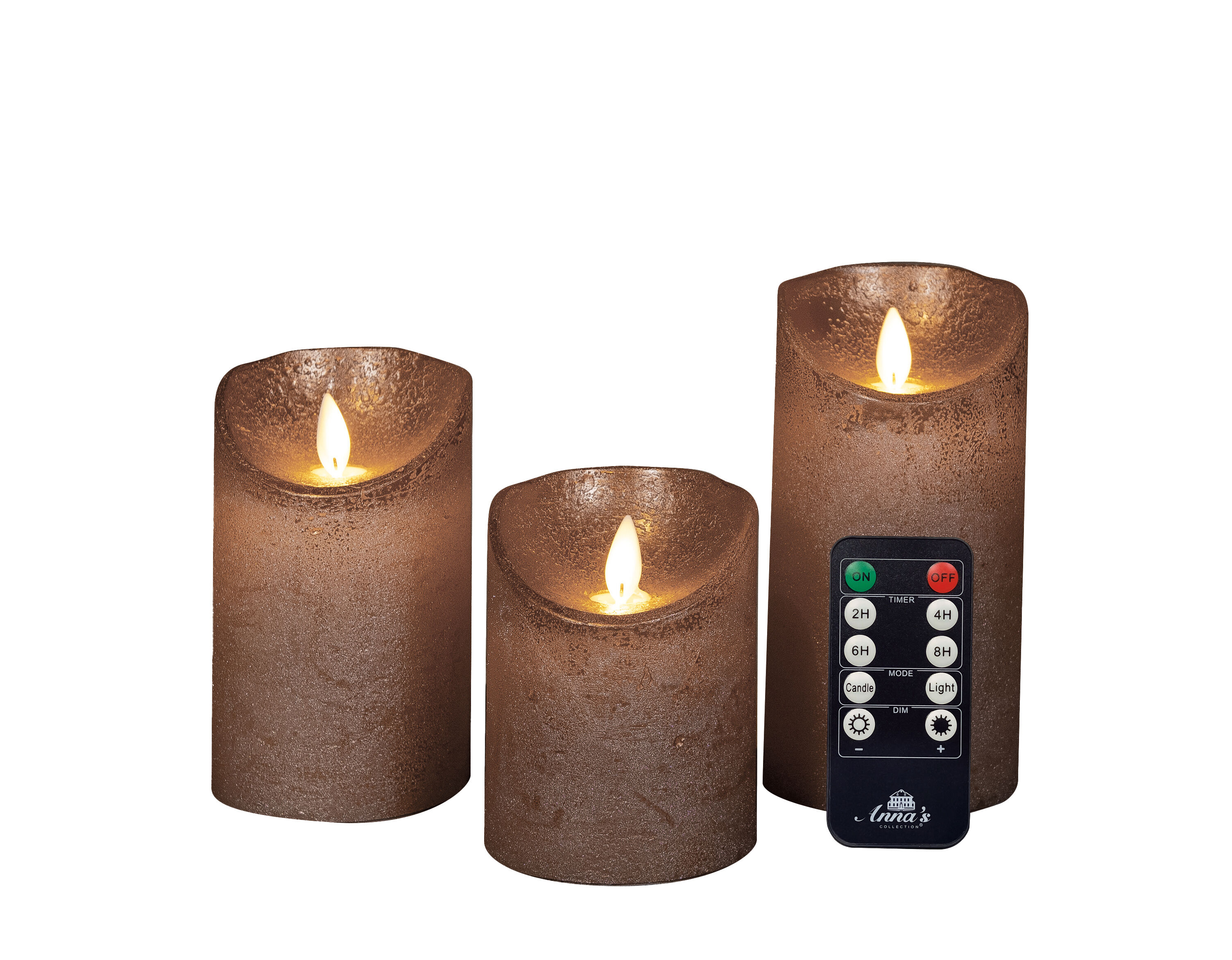 Anna's Collection - LED Stompkaars - 15.7 cm - Brons Anna's Collection - LED Stompkaars - 15.7 cm - Brons