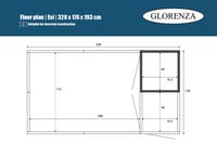 Glorenza Evi - Kattenren - Antraciet - 193x176x328 cm