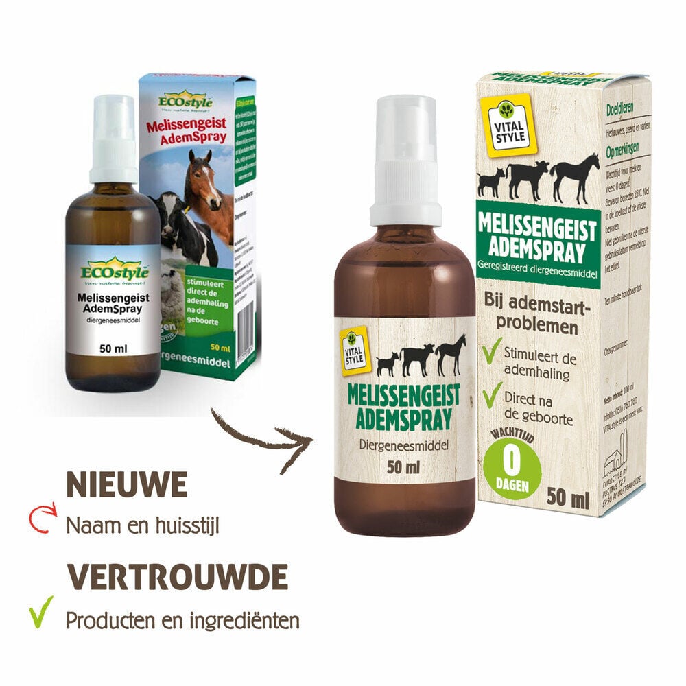 Saluvet Melissengeist Ademspray - Energie stimulans - 50 Milliliter