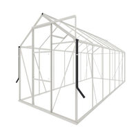Royal Well Kate V Full Options - Tuinkas - Wit - 217x192x436 cm - Veiligheidsglas
