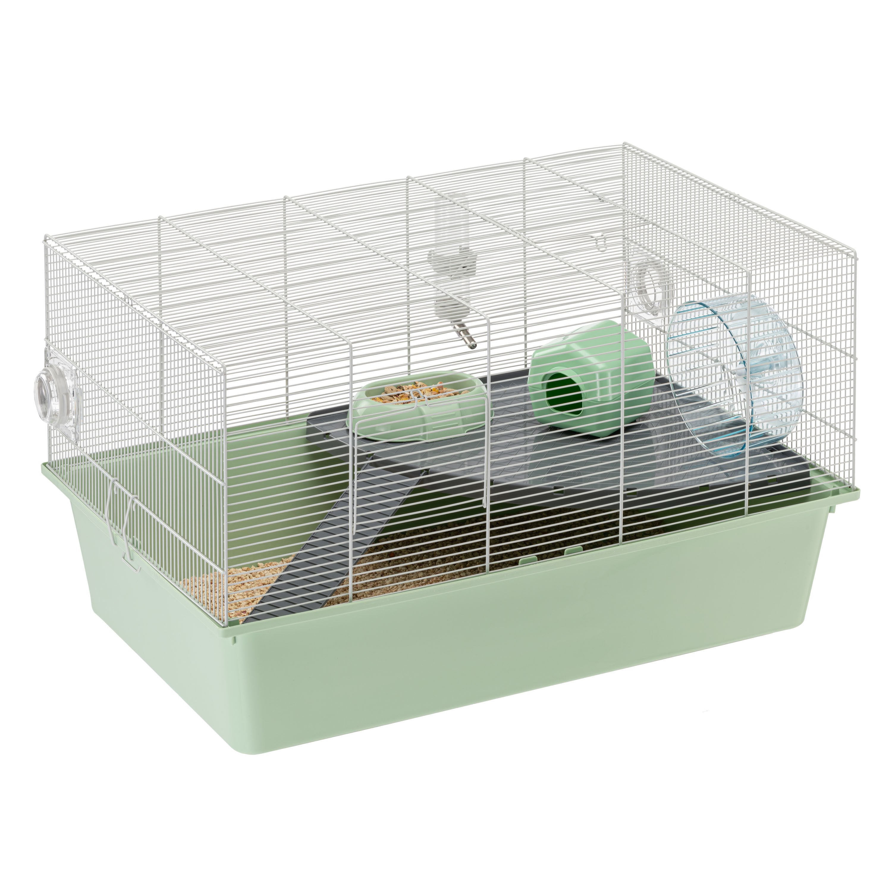 Ferplast Milos - Knaagdierenkooi - Groen / Zwart - 70x69.5x29 cm