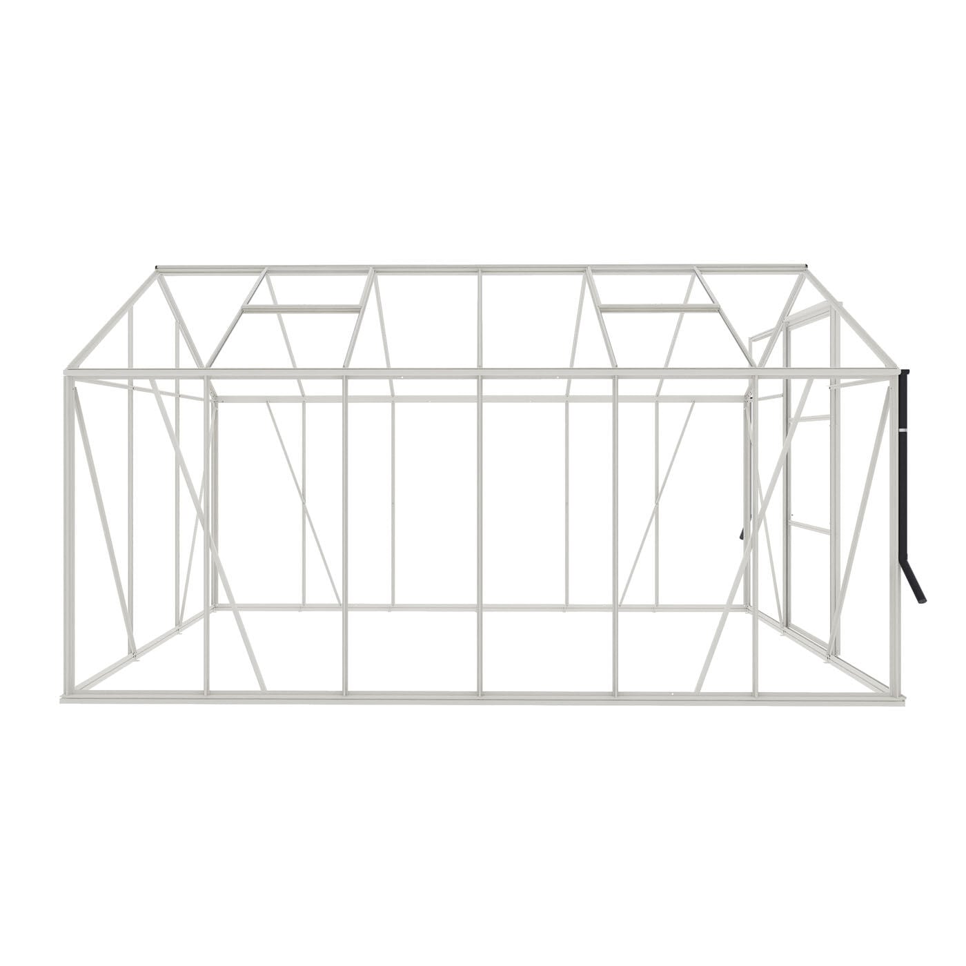 Royal Well Kate IV Full Options - Tuinkas - Wit - 217x192x375 cm - Veiligheidsglas