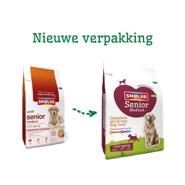 Smölke Senior Medium - Hondenvoer - 3 Kilogram - kip, lam, vis