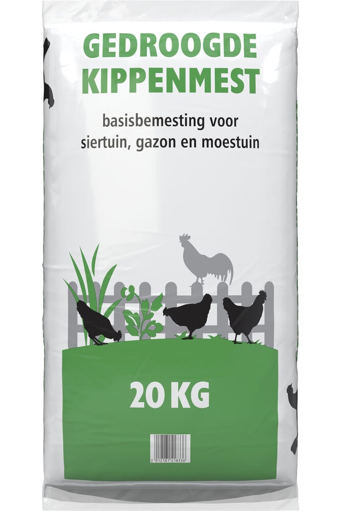 Kippenmest gedroogd - Bodemverbeteraar - 20 Kilogram
