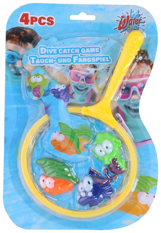 Waterzone 4 delig - Duik-vangspel