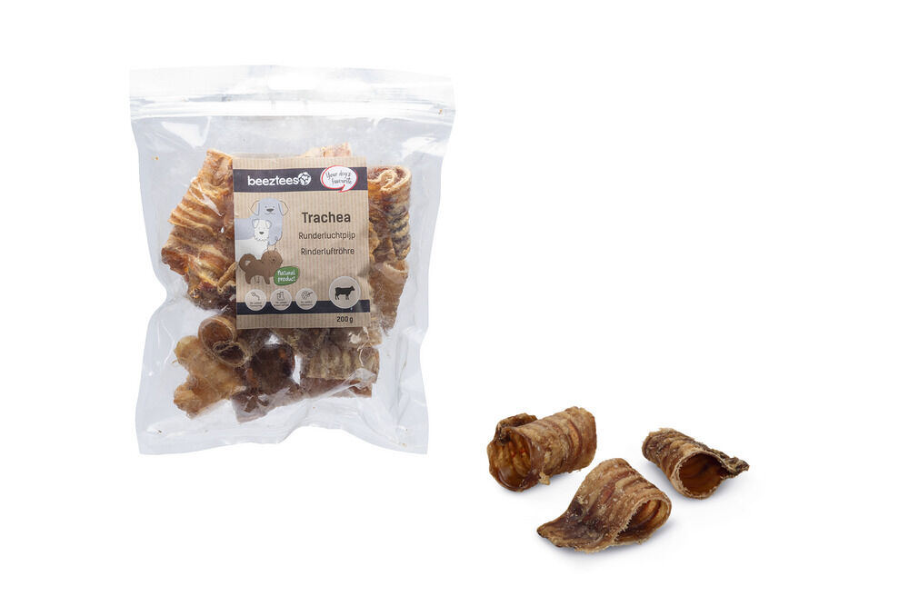 Beeztees Runderluchtpijp- Hondensnack - 200 Gram