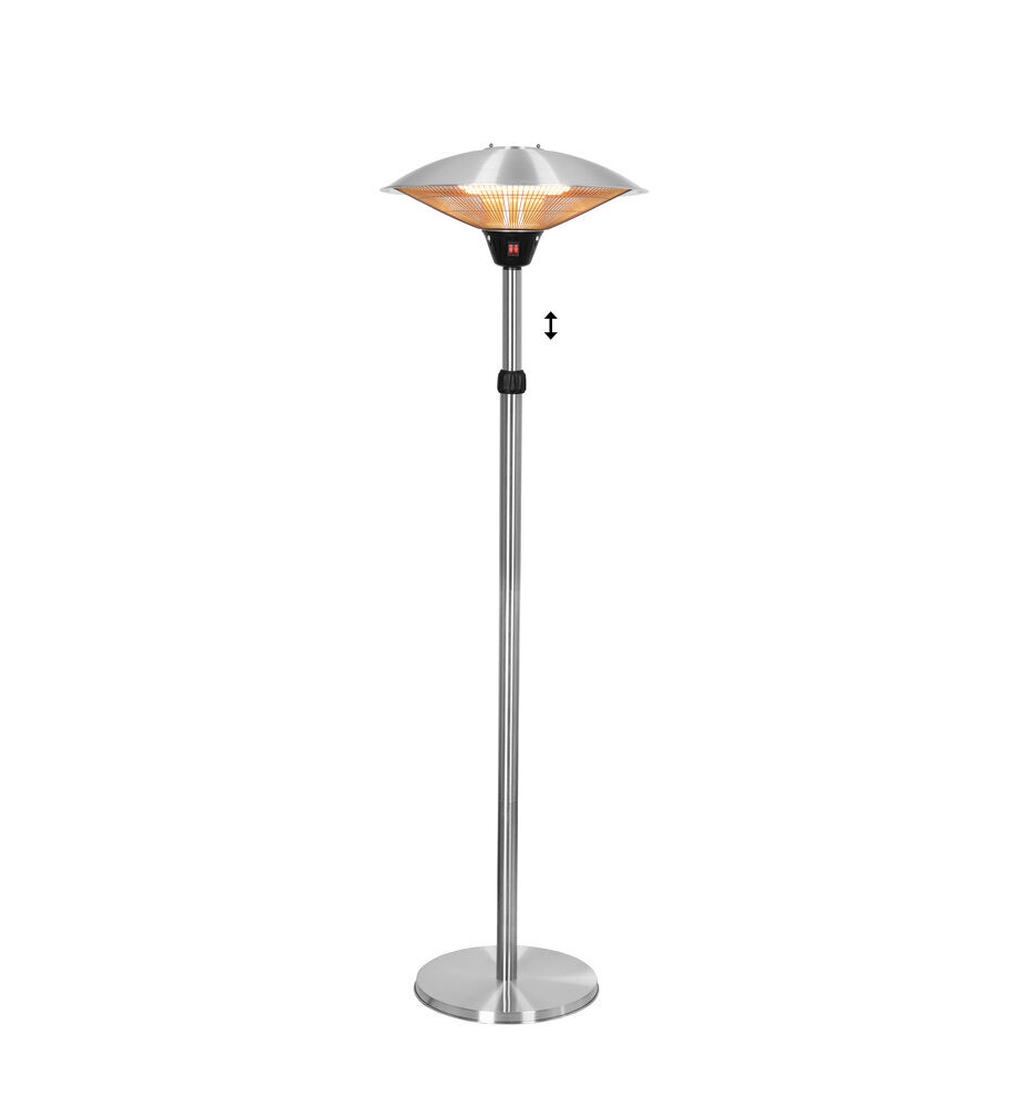Eurom PD2101 XXL - Staande terrasverwarmer - Grijs - 2100 W
