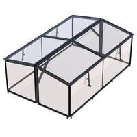 Royal Well Parsley Planter - Broeikas - Zwart - 80x120x46 cm - Veiligheidsglas