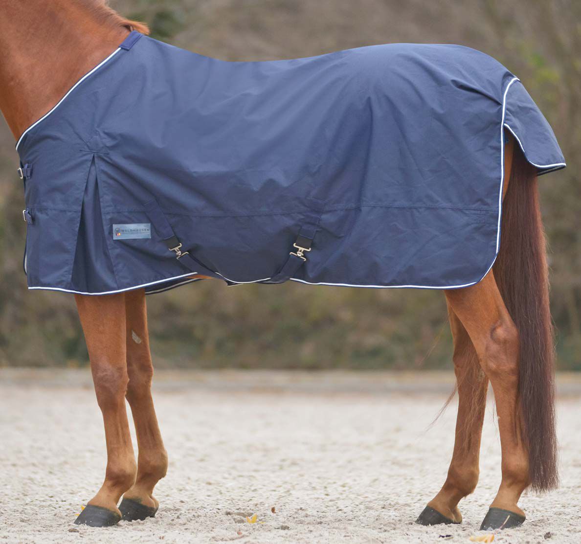 Waldhausen Regendeken - Paardendeken - Blauw - 135/185